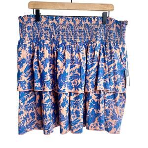 UNIVERSAL THREAD WOMEN'S SHORT TIERED RUFFLE MINI PINK BRAND NEW XXL